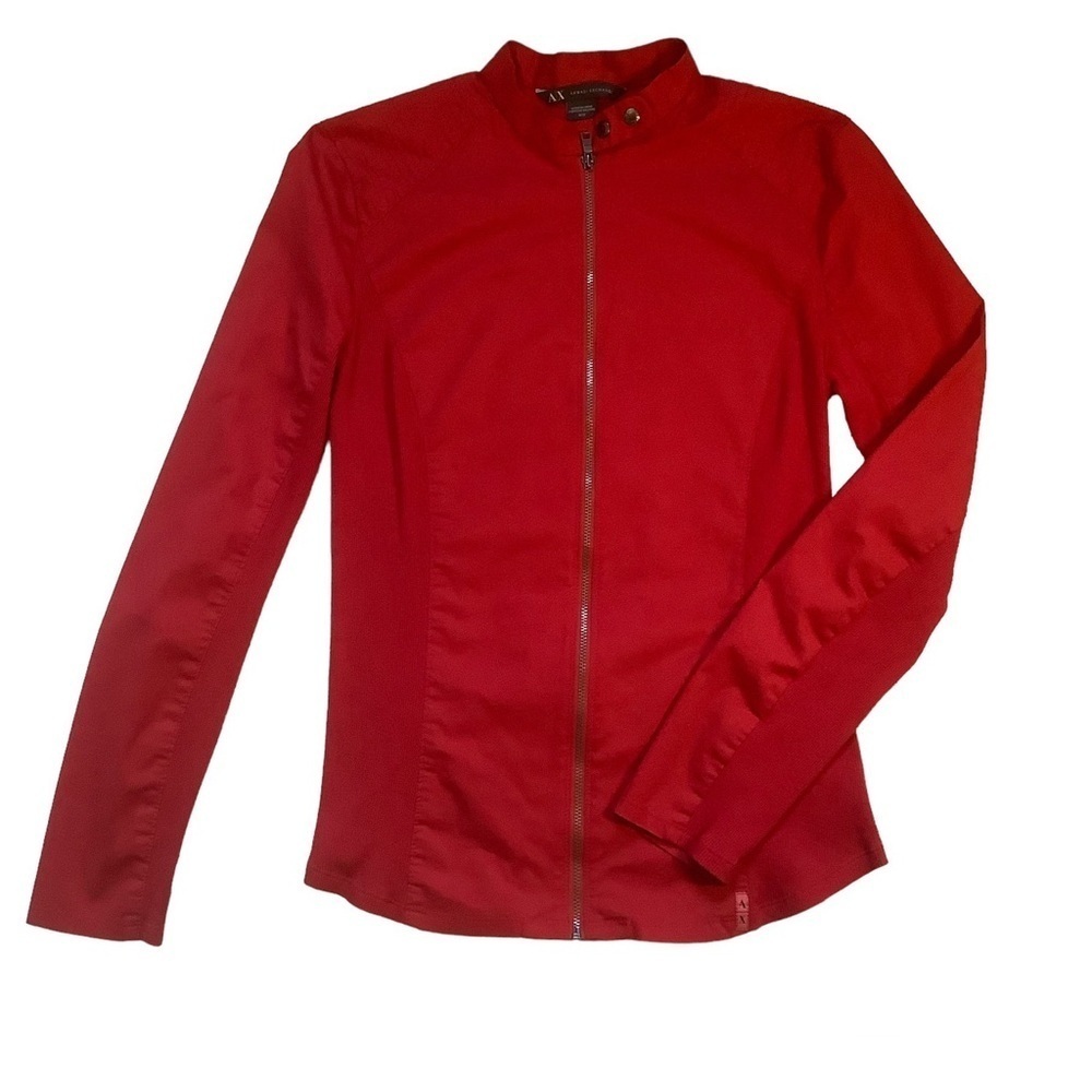 ARMANI EXCHANGE A/X WOMENS ZIP- UP RED JACKET/ Size Medium